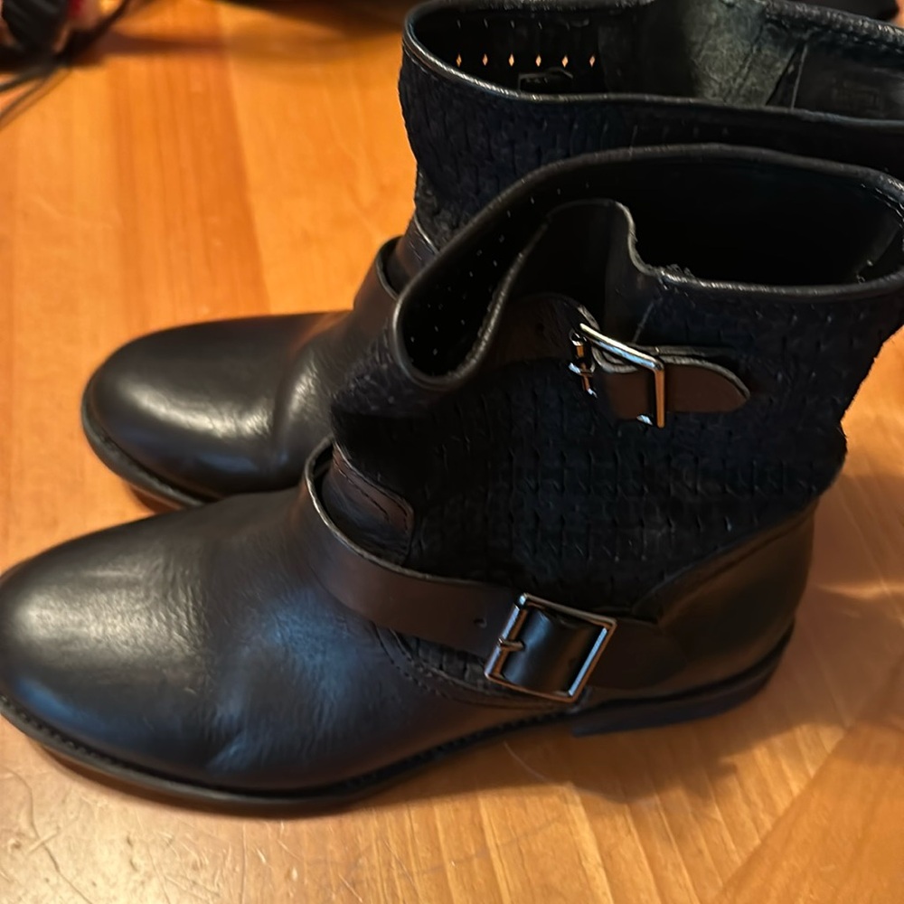 Vince Camuto Suede & Leather booties